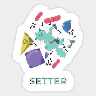 SetterKitten Sticker